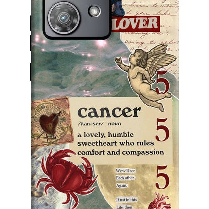 Cancer Zodiac Moto Edge 40 Neo Hard Case Back Cover by Casekaro