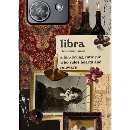 Libra Zodiac Moto Edge 40 Neo Hard Case Back Cover by Casekaro