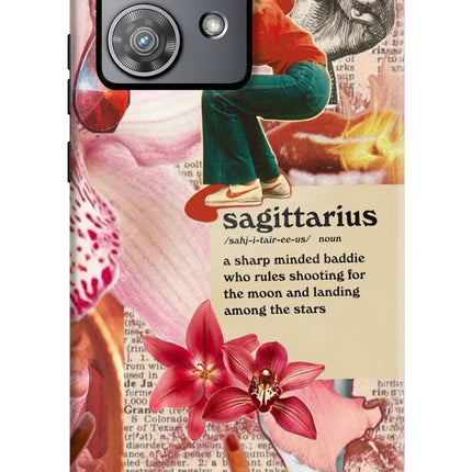 Sagittarius Zodiac Moto Edge 40 Neo Hard Case Back Cover by Casekaro
