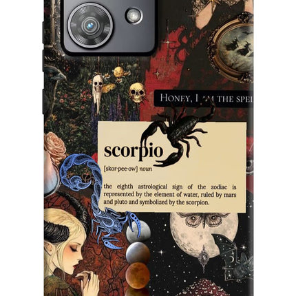 Scorpio Zodiac Moto Edge 40 Neo Hard Case Back Cover by Casekaro