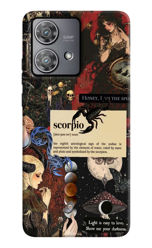 Scorpio Zodiac Moto Edge 40 Neo Hard Case Back Cover by Casekaro
