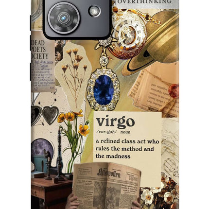 Virgo Zodiac Moto Edge 40 Neo Hard Case Back Cover by Casekaro