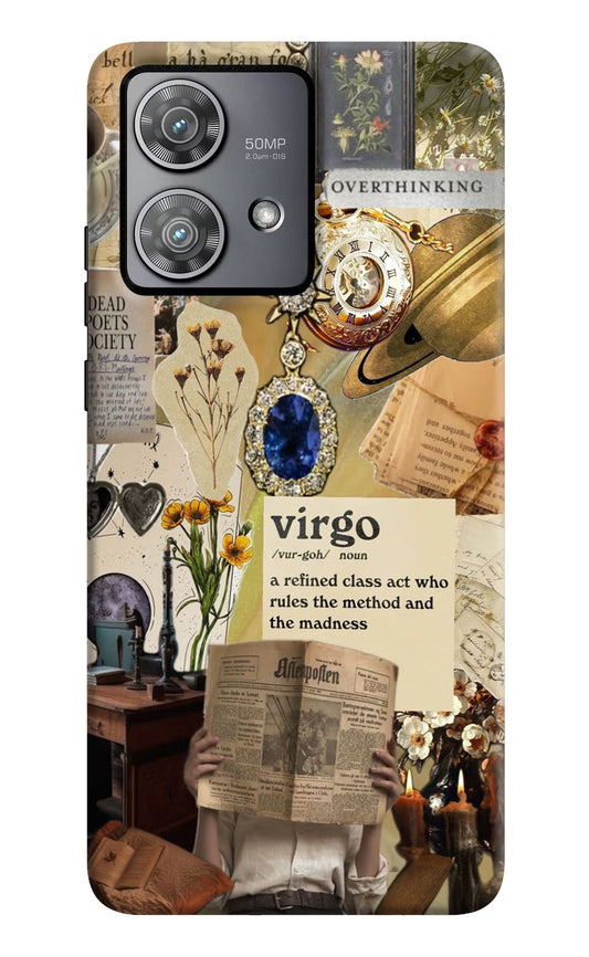 Virgo Zodiac Moto Edge 40 Neo Hard Case Back Cover by Casekaro