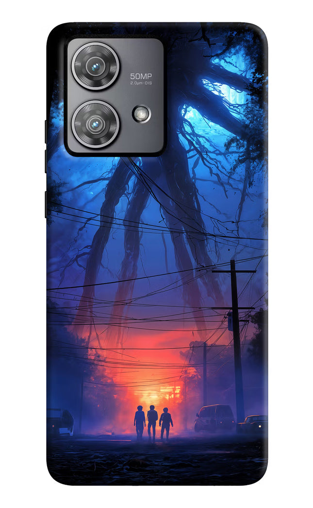 Ordinary Things Shadow Moto Edge 40 Neo Hard Case Back Cover by Casekaro