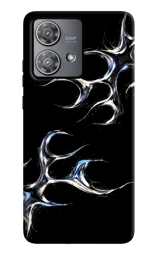 Chrome Tribal Moto Edge 40 Neo Hard Case Back Cover by Casekaro