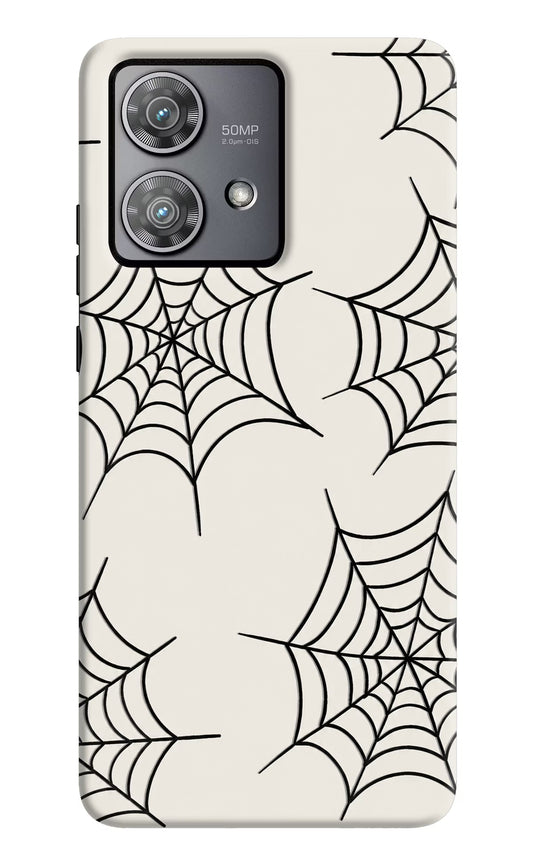 Spider Web Moto Edge 40 Neo Hard Case Back Cover by Casekaro