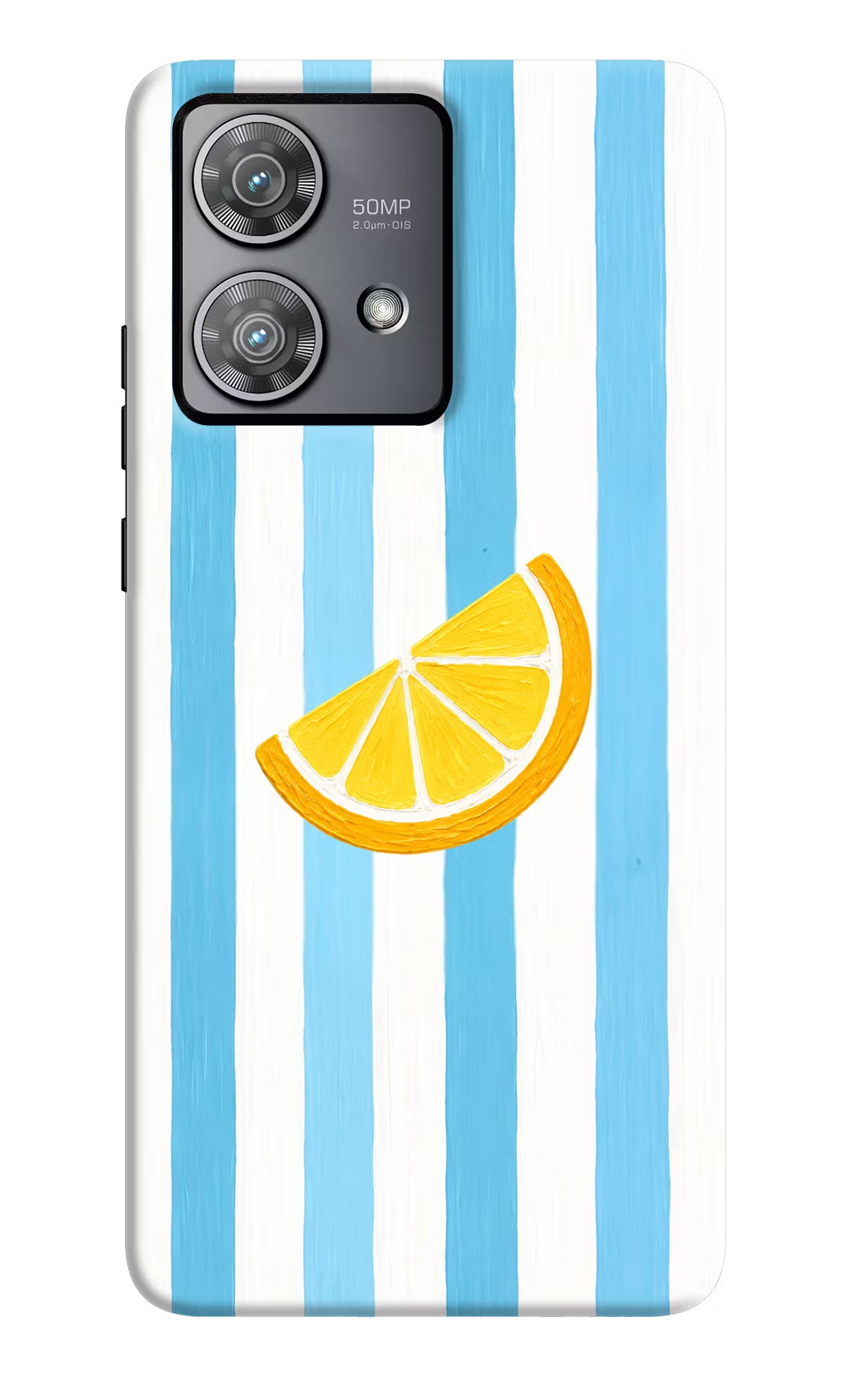 Summer Lemon Moto Edge 40 Neo Hard Case Back Cover by Casekaro