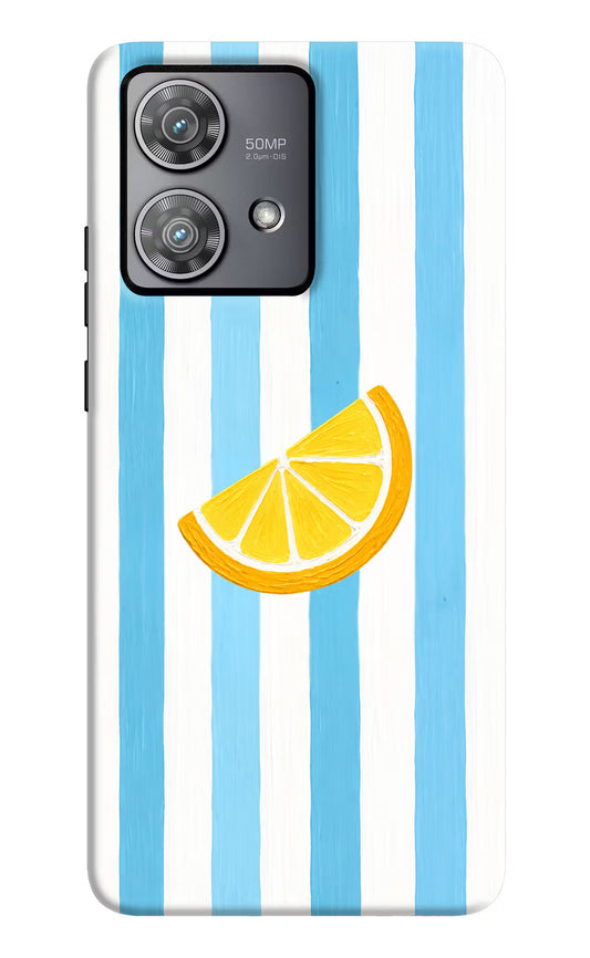 Summer Lemon Moto Edge 40 Neo Hard Case Back Cover by Casekaro