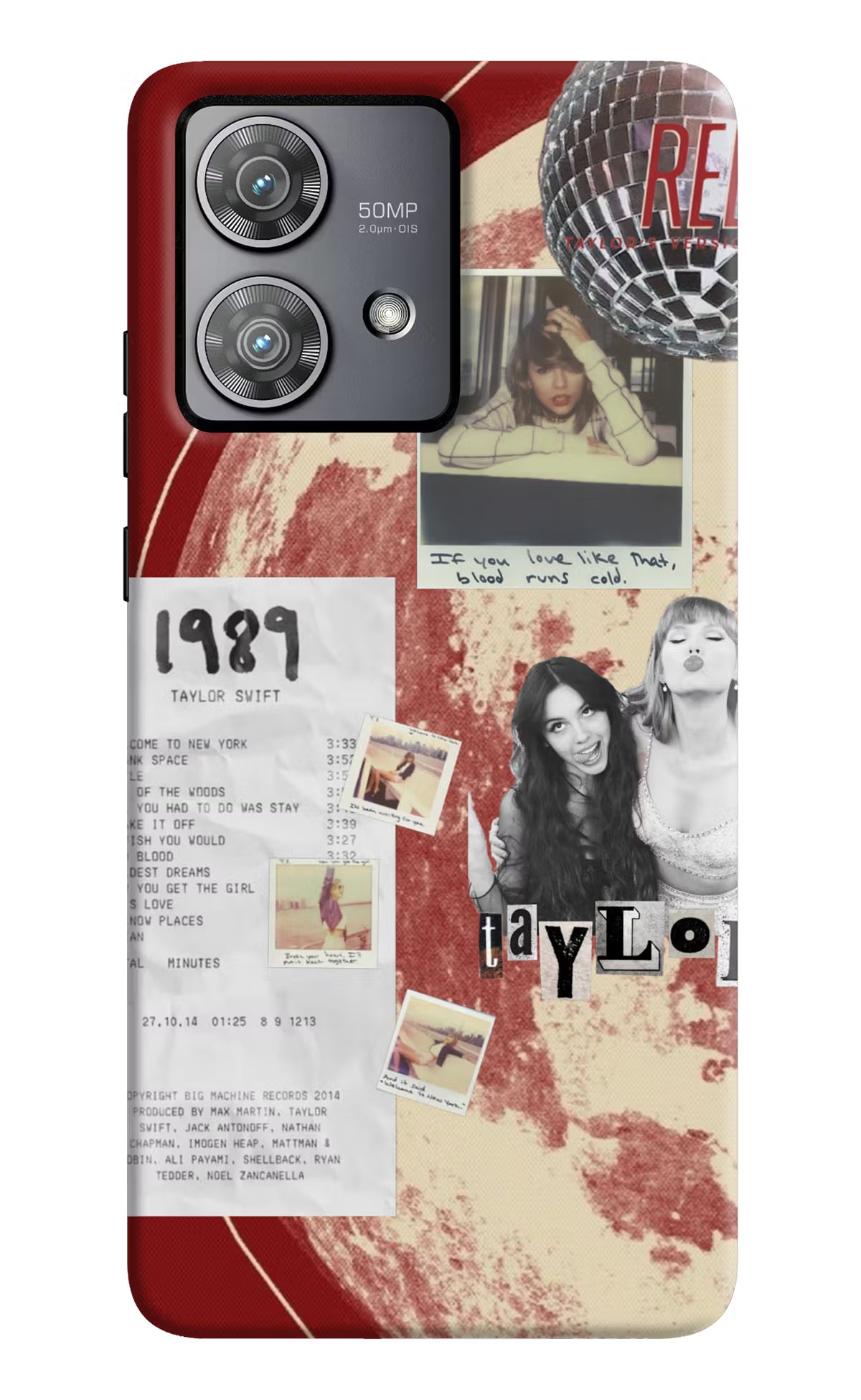 Taylor Swift Moto Edge 40 Neo Back Cover