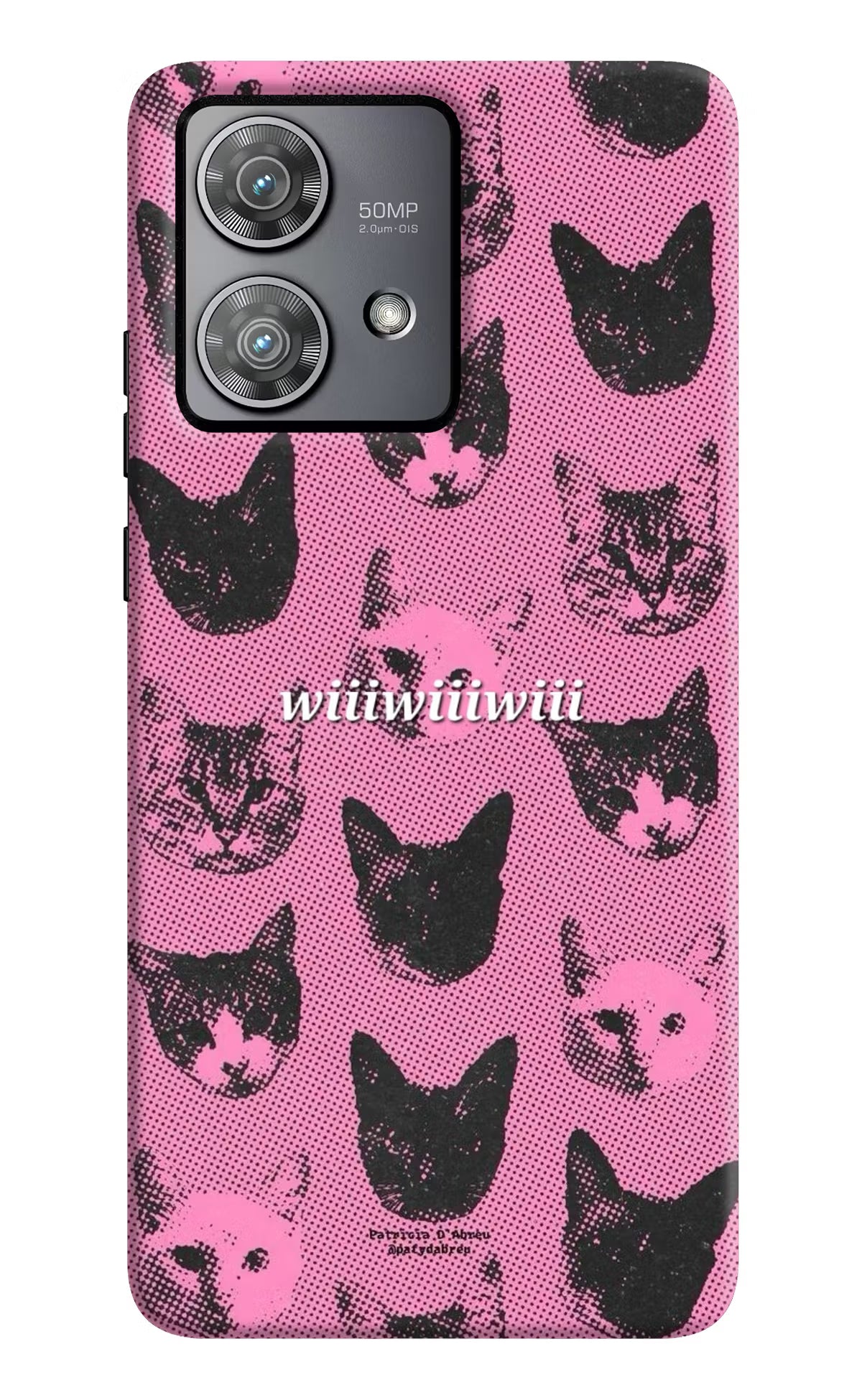 Pink Cats Moto Edge 40 Neo Back Cover