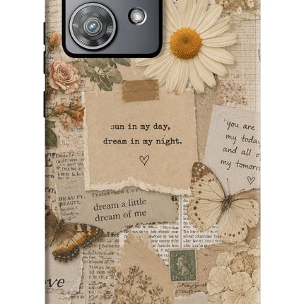 Vintage case Moto Edge 40 Neo Hard Case Back Cover by Casekaro