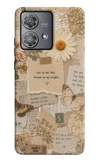 Vintage case Moto Edge 40 Neo Hard Case Back Cover by Casekaro