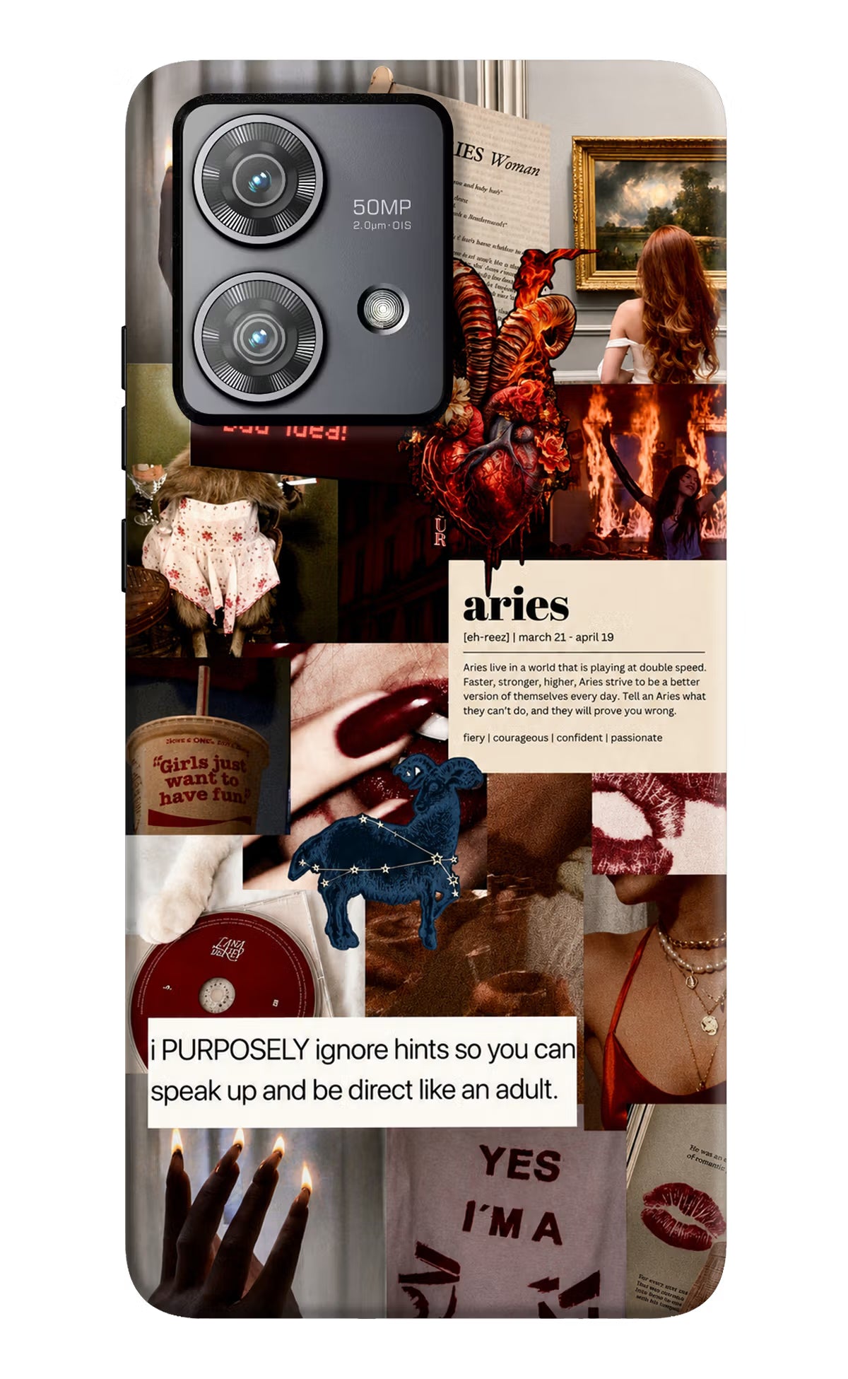 Zodiac Aries Moto Edge 40 Neo Back Cover