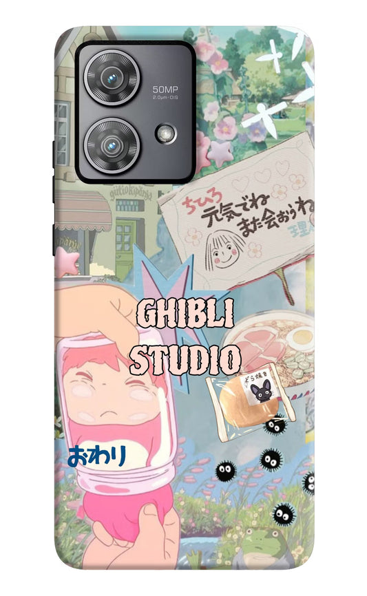 Studio Ghibli Moto Edge 40 Neo Hard Case Back Cover by Casekaro