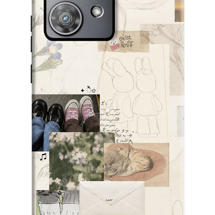 Soft Aesthetic Moto Edge 40 Neo Hard Case Back Cover by Casekaro