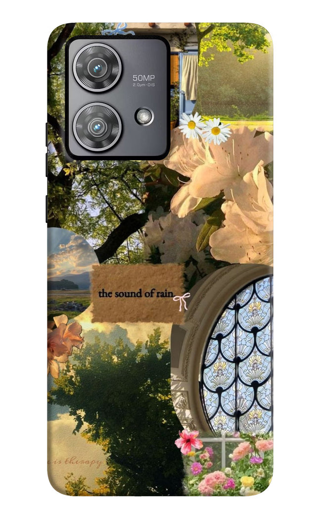 Rain Moto Edge 40 Neo Hard Case Back Cover by Casekaro