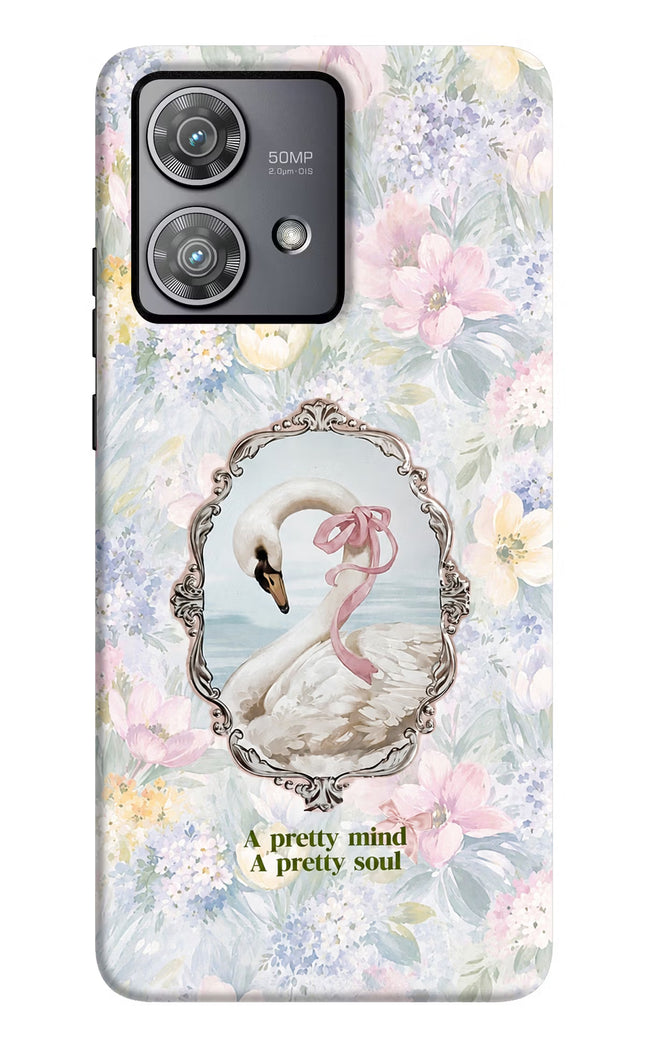 Pretty Mind Pretty Soul Moto Edge 40 Neo Hard Case Back Cover by Casekaro