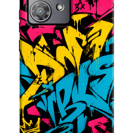 Graffiti Vibe Moto Edge 40 Neo Hard Case Back Cover by Casekaro