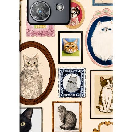 Mirror Cats Moto Edge 40 Neo Hard Case Back Cover by Casekaro