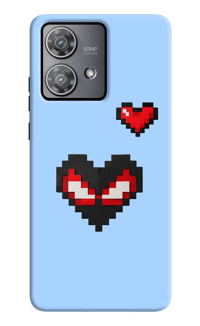 Peter Heart Moto Edge 40 Neo Hard Case Back Cover by Casekaro