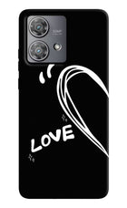 Love Line Moto Edge 40 Neo Hard Case Back Cover by Casekaro