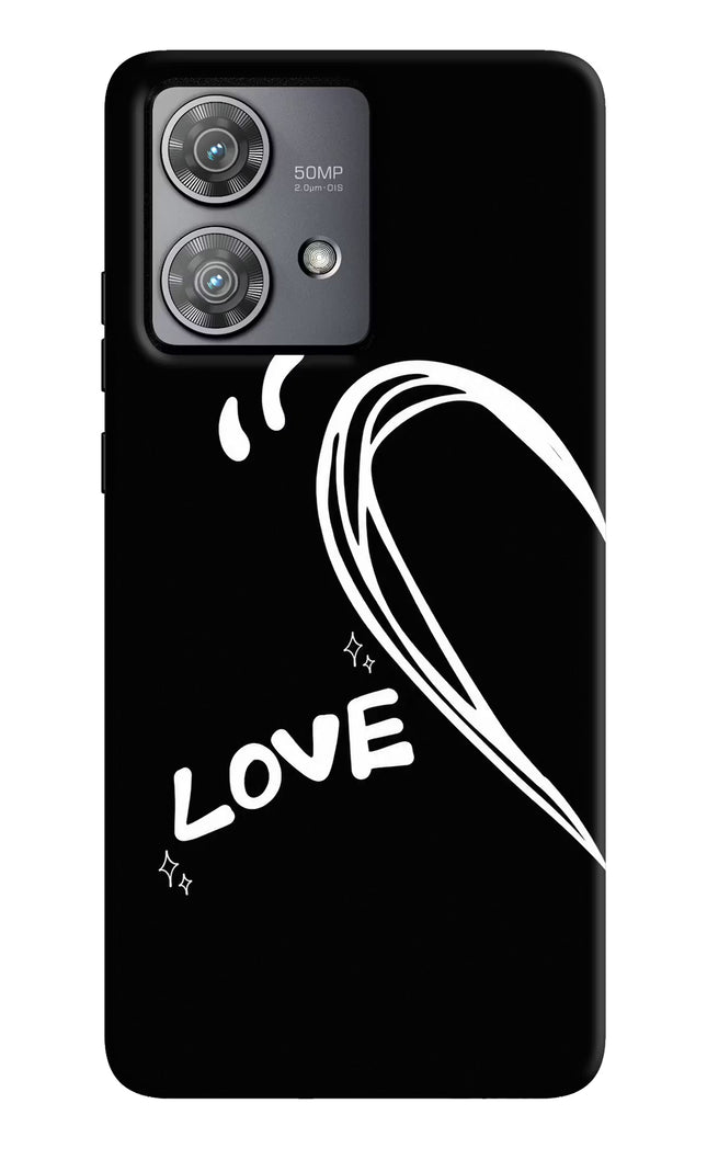 Love Line Moto Edge 40 Neo Hard Case Back Cover by Casekaro