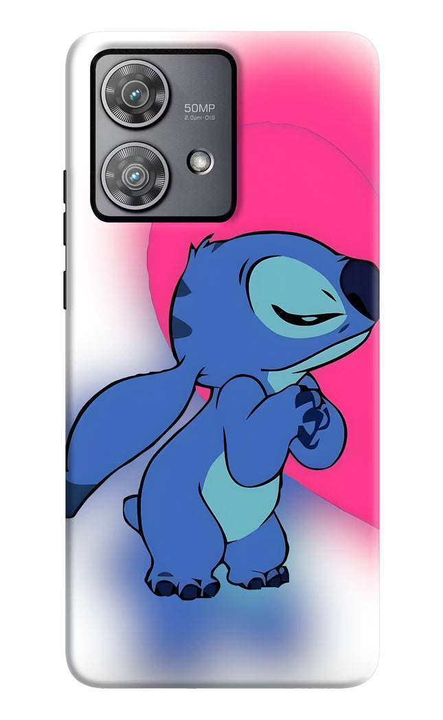 Stitch Hug Moto Edge 40 Neo Hard Case Back Cover by Casekaro