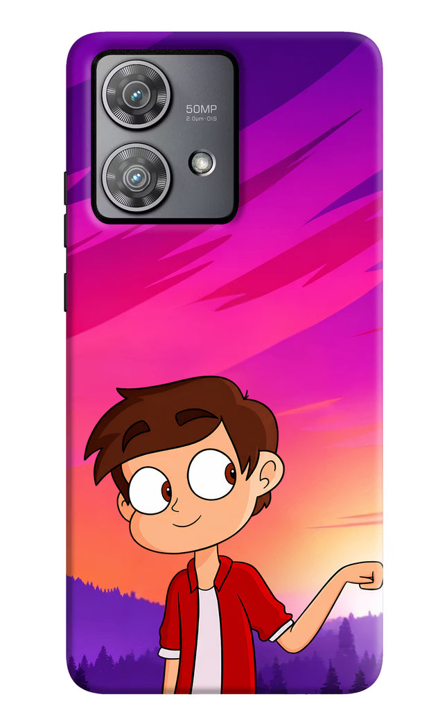 Marco Sunset Moto Edge 40 Neo Hard Case Back Cover by Casekaro