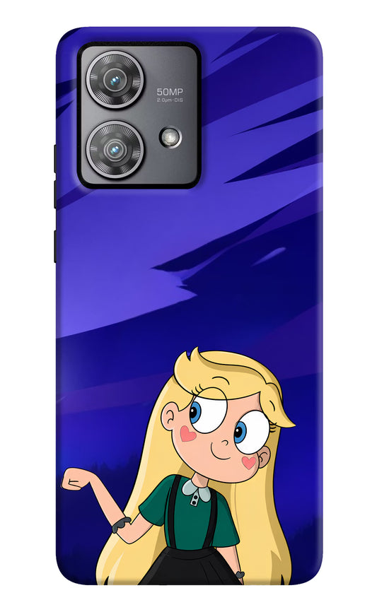 Star Glow Moto Edge 40 Neo Hard Case Back Cover by Casekaro