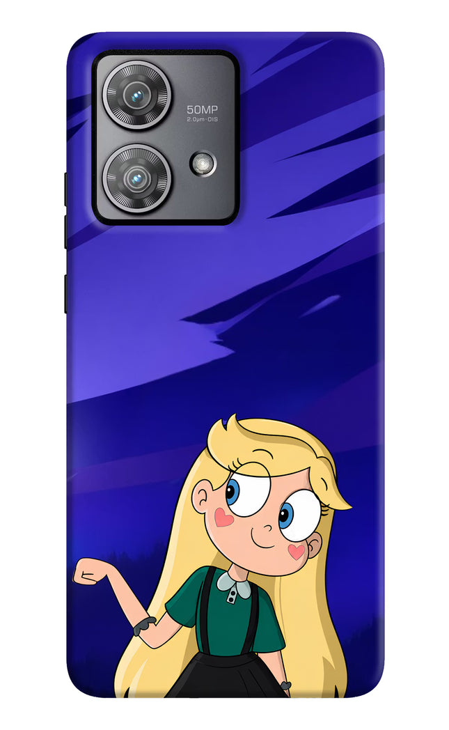 Star Glow Moto Edge 40 Neo Hard Case Back Cover by Casekaro