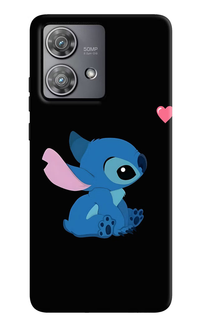 Stitch Crush Moto Edge 40 Neo Hard Case Back Cover by Casekaro