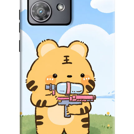 Tiger Treat Moto Edge 40 Neo Hard Case Back Cover by Casekaro