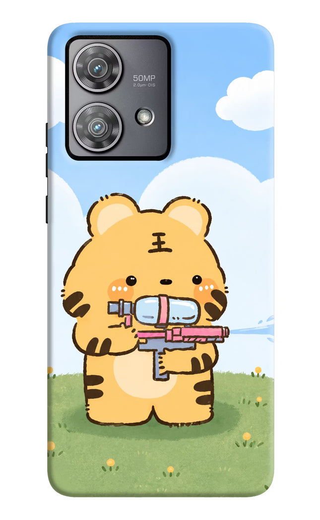 Tiger Treat Moto Edge 40 Neo Hard Case Back Cover by Casekaro