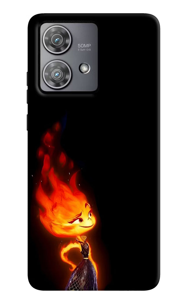 Ember Flame Moto Edge 40 Neo Hard Case Back Cover by Casekaro