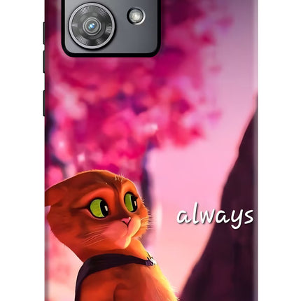 Always Cat Moto Edge 40 Neo Hard Case Back Cover by Casekaro