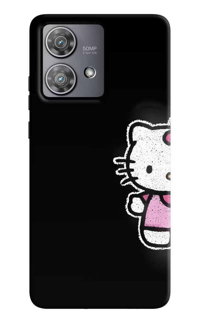 Kitty Charm Moto Edge 40 Neo Hard Case Back Cover by Casekaro
