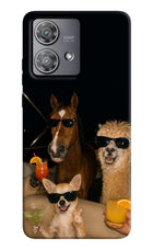 Party Squad Moto Edge 40 Neo Hard Case Back Cover by Casekaro