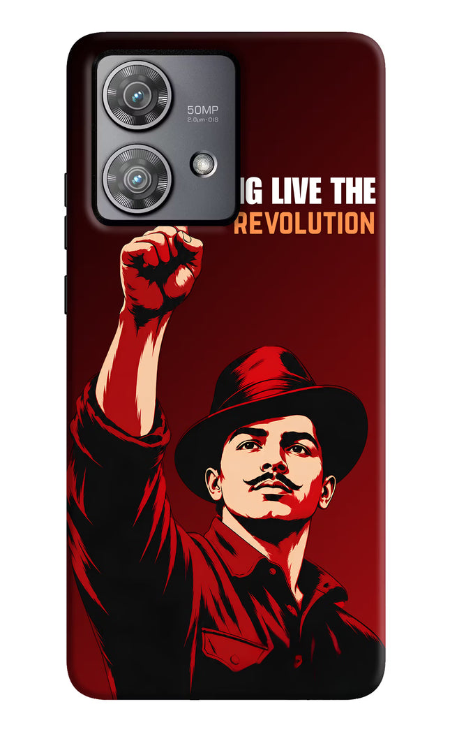 Bhagat Singh Revolution Moto Edge 40 Neo Back Cover
