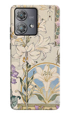 White Lily Moto Edge 40 Neo Hard Case Back Cover by Casekaro