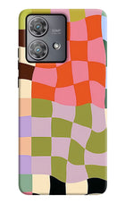Wavy Grid Moto Edge 40 Neo Back Cover