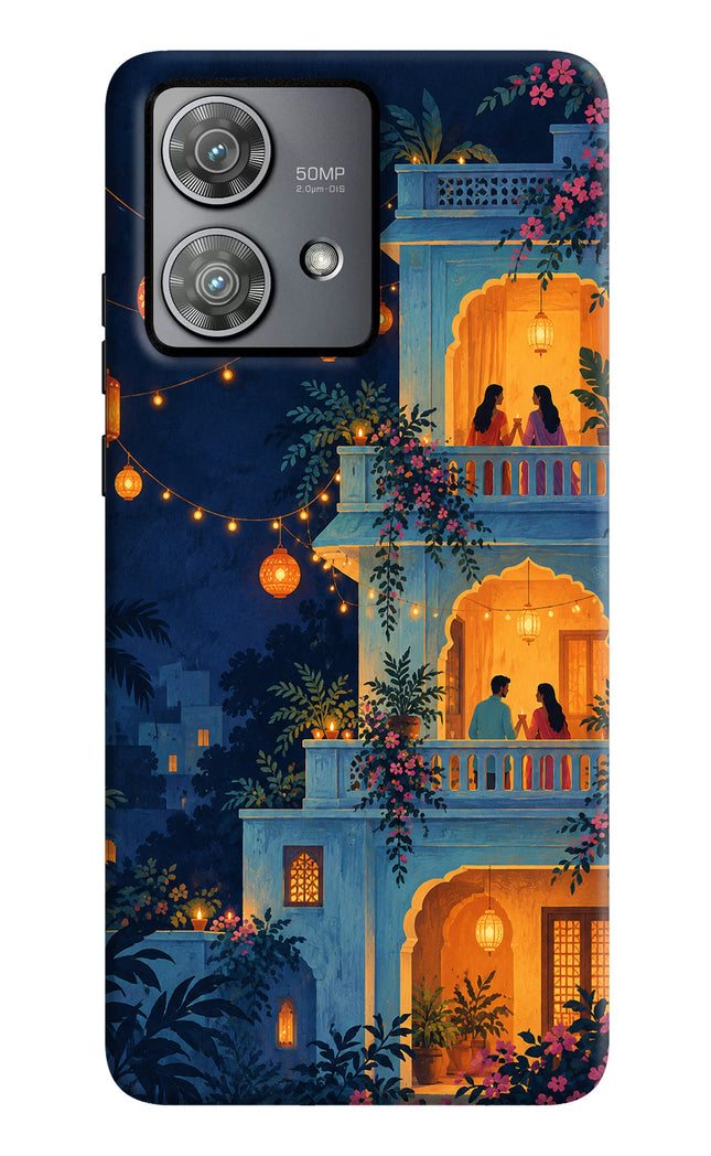 Balcony Glow Moto Edge 40 Neo Hard Case Back Cover by Casekaro