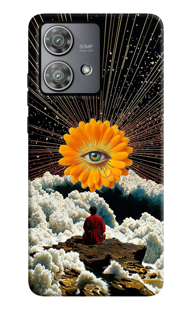 Cosmic Flower Moto Edge 40 Neo Hard Case Back Cover by Casekaro