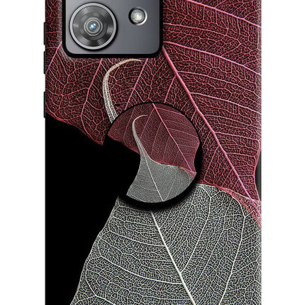 Leaf Pattern Moto Edge 40 Neo Pop Case by Casekaro