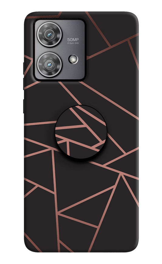 Geometric Pattern Moto Edge 40 Neo Pop Case by Casekaro