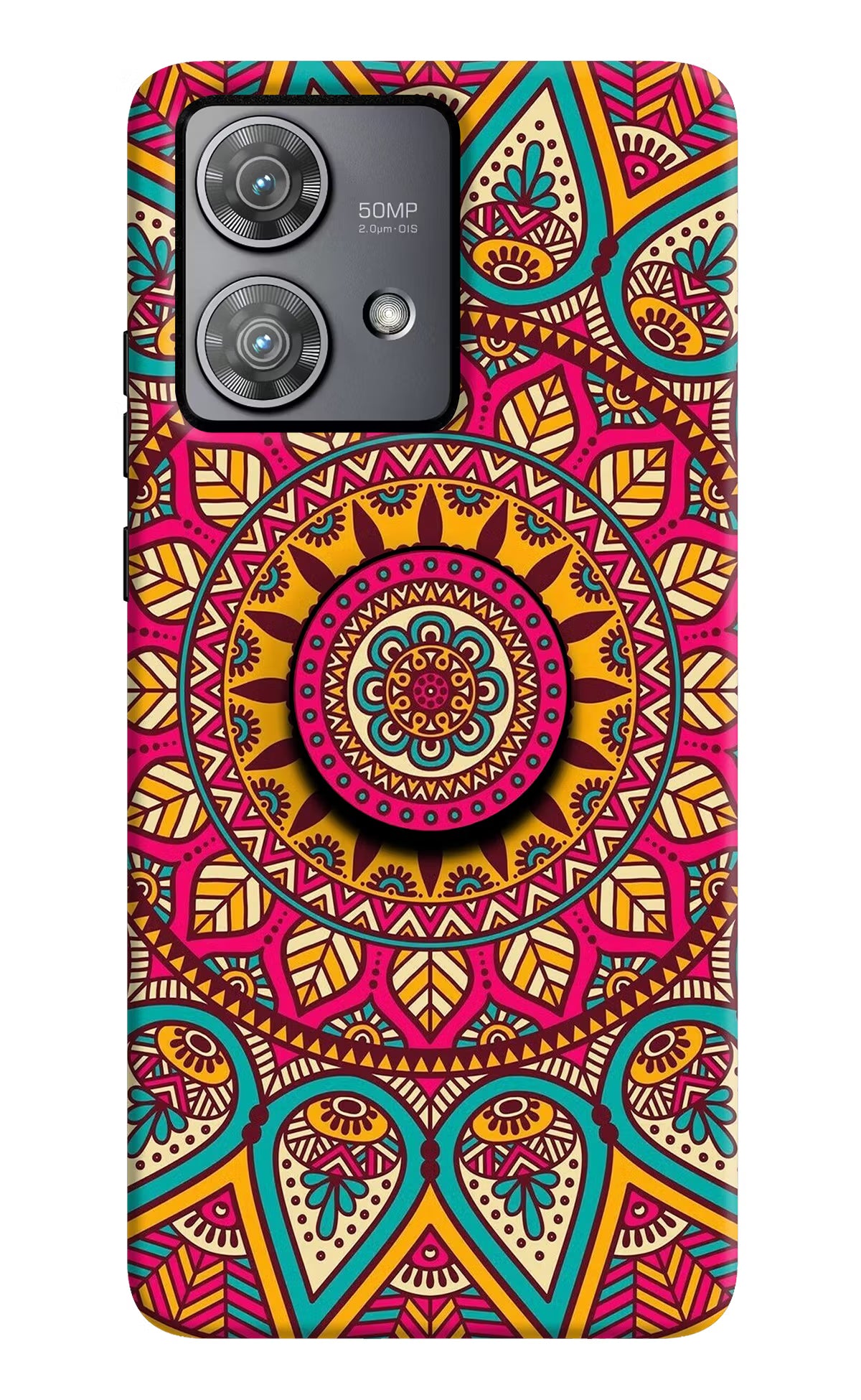 Mandala Moto Edge 40 Neo Pop Case by Casekaro