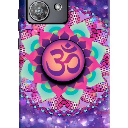 Om Purple Moto Edge 40 Neo Pop Case by Casekaro