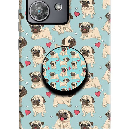 Pug Dog Moto Edge 40 Neo Pop Case by Casekaro
