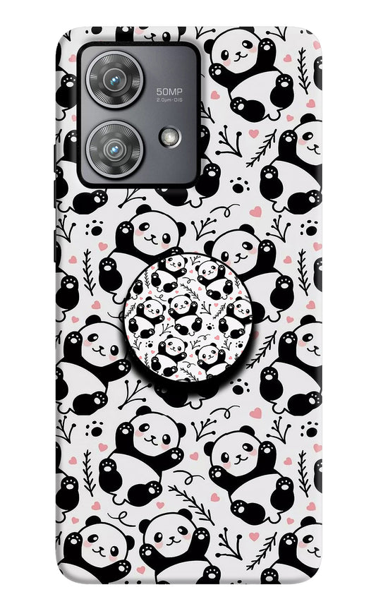 Cute Panda Moto Edge 40 Neo Pop Case