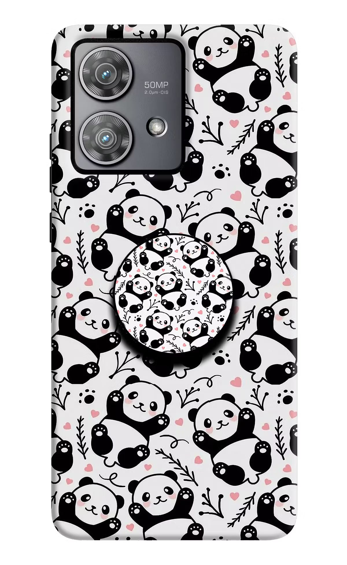 Cute Panda Moto Edge 40 Neo Pop Case by Casekaro
