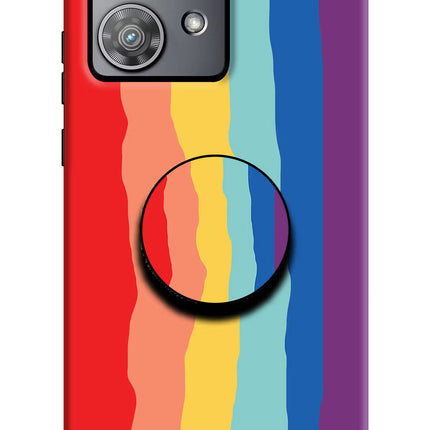 Rainbow Moto Edge 40 Neo Pop Case by Casekaro